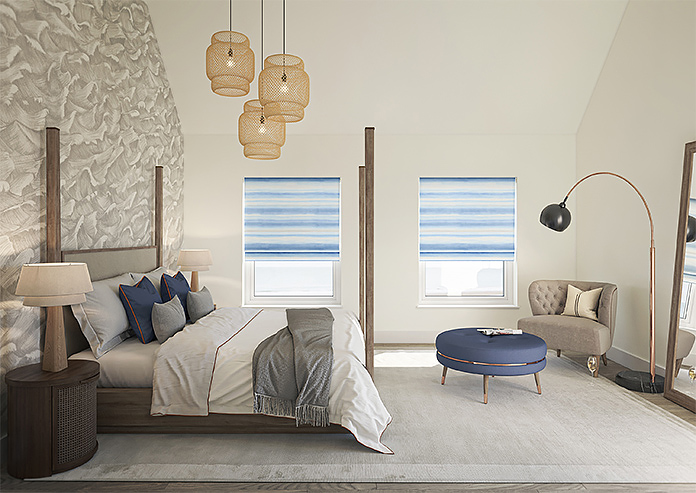 Ombre Velvet, Sky - Roman Blind - Image 8